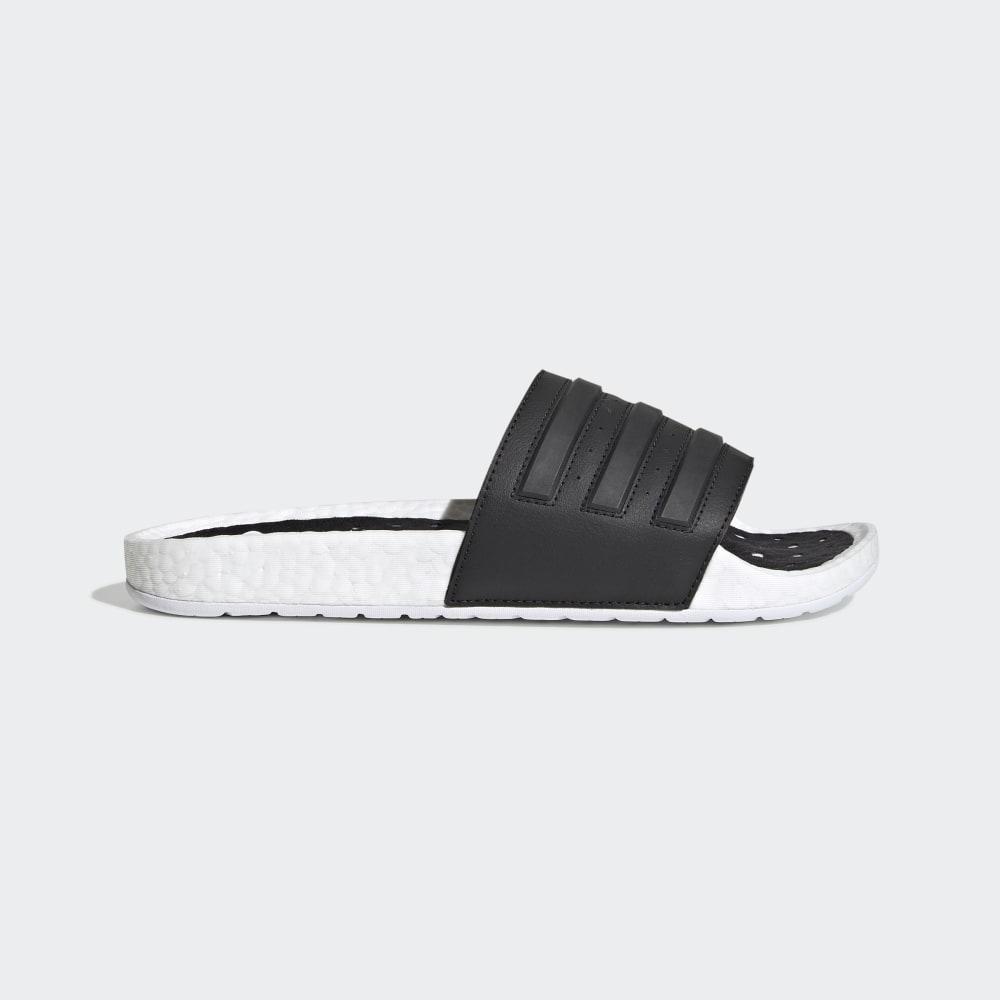 Adidas Men's Adilette Boost Slides White/Black Ireland EG1910